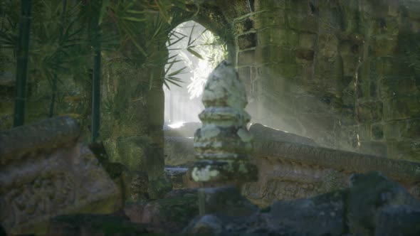 Ruins of Famous Temple in Cambodian Angkor Wat Area