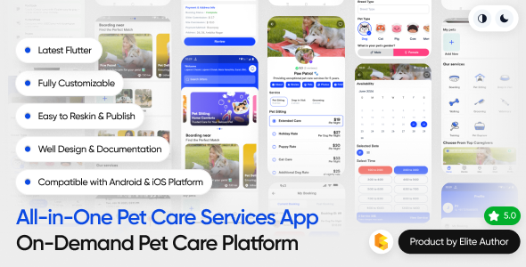 PetHomes - On-Demand Pet Services App - Pet Service providers - Pet Care Service - Flutter Solution