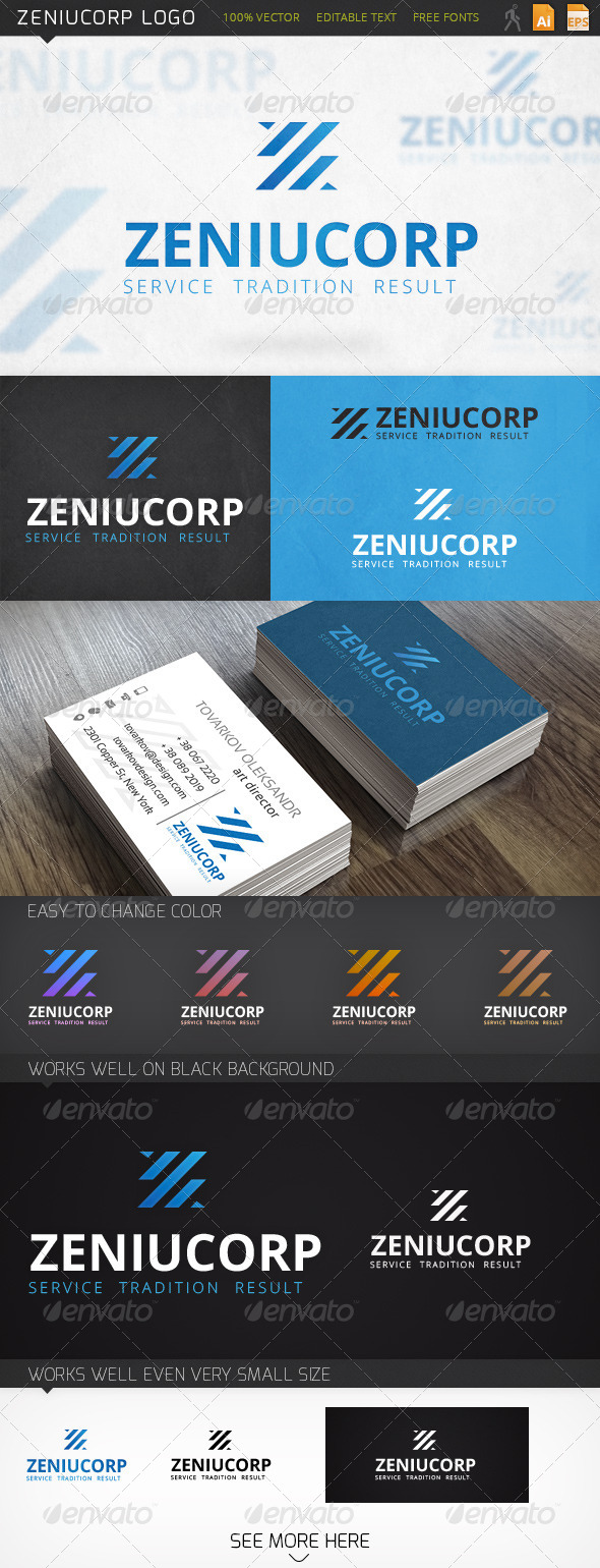 Zeniucorp Letter Z (X) Logo Template