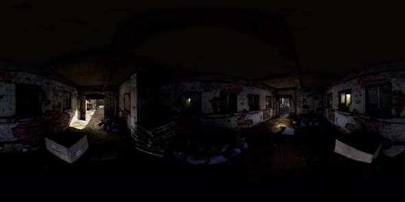 VR360 View of Old Abandoned Factory