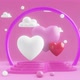 Valentine's day background with glitter hearts - VideoHive Item for Sale