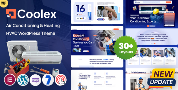 Coolex - Air Conditioning HVAC WordPress