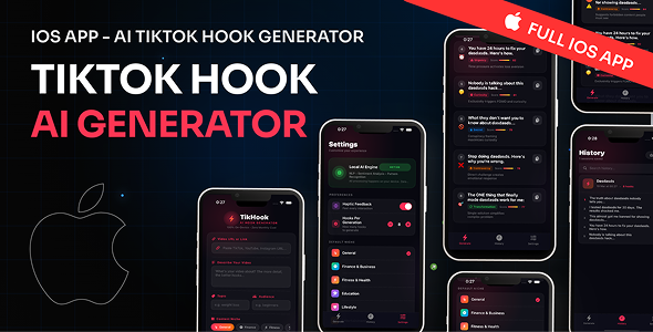 TikHook AI – On-Device Viral Hook Generator for TikTok, Reels & Shorts