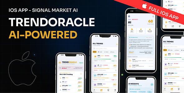 TrendOracle - AI-Powered Trend Intelligence iOS App Template