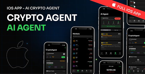 CryptoAgent – AI Crypto Trading App (iOS SwiftUI)