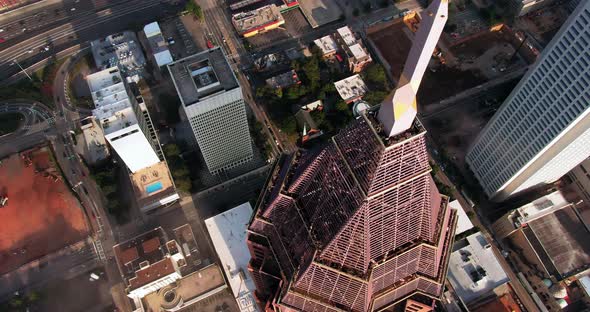 Aerial View Above Skyscraper