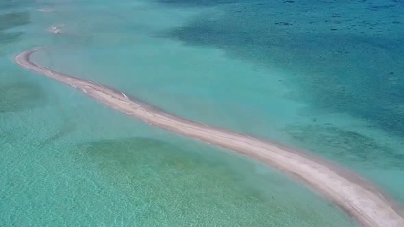 Aerial landscape of shore beach time by sea and sand background