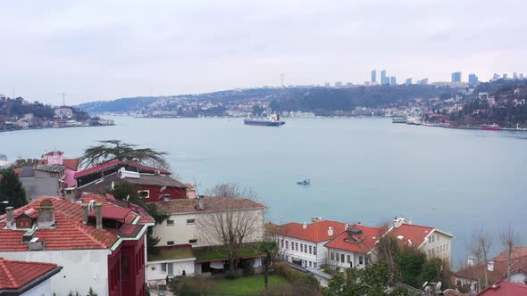 Istanbul Bosphorus Aerial View 