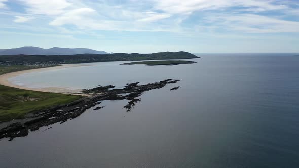 Aerial View of the Reef By Carrickfad at Narin Beach By Portnoo County Donegal, Ireland