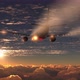Passenger Plane Flying on Sunset 4k - VideoHive Item for Sale