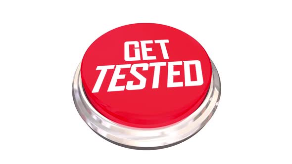 Get Tested Checked Examined Medical Screening Button 3d Animation