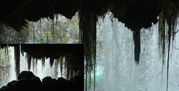Waterfall from Inside the Cave