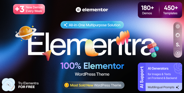 Elementra - 100% Elementor WordPress Theme