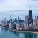 Downtown Chicago Skyline From the Sky Aerial - VideoHive Item for Sale