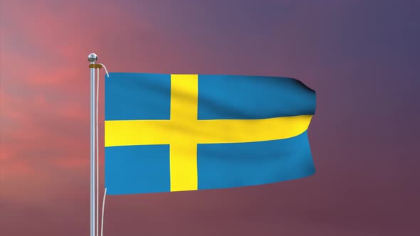 Sweden Flag 4k
