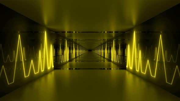 Yellow Tunnel 4k Loop