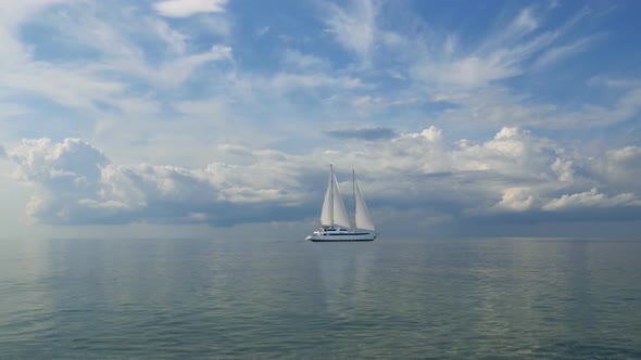 White Sail In The Sea alt