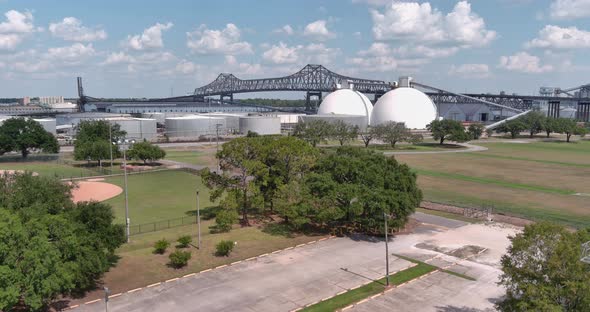 Establishing shot of Baton Rouge, Louisiana