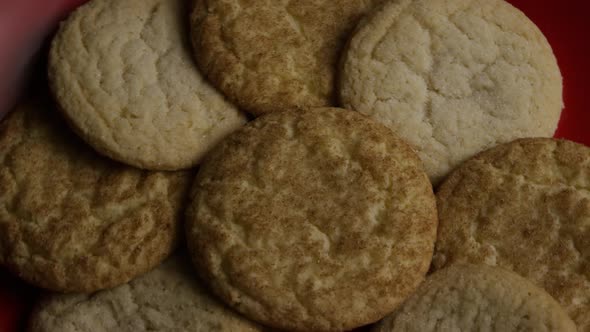 Cinematic, Rotating Shot of Cookies on a Plate - COOKIES 152