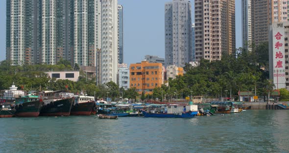 Hong Kong Fishing Harbor Port