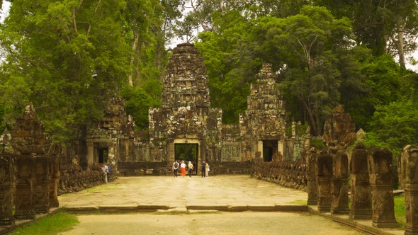 Gateway Entrance to Preah Khan Temple in Siem Reap