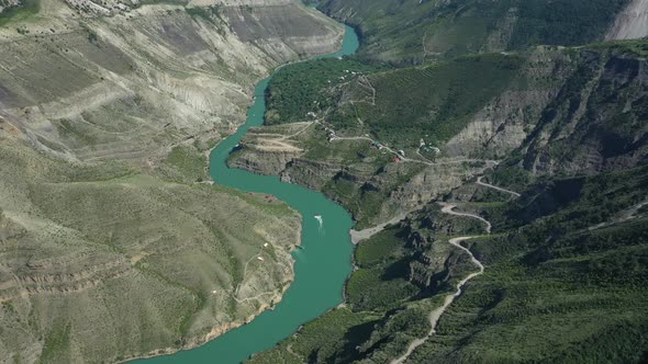 Sulak Canyon  Deepest Canyon in Europe Carved By the Sulak River in Dagestan