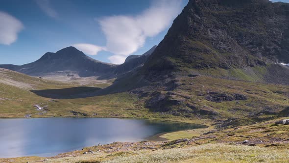 trollstigen pass lake water norway nature timelapse