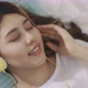 Close Up Happy Asian Woman Listening To Music By Headphones. - VideoHive Item for Sale