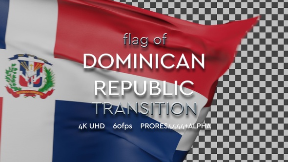 Flag of Dominican Republic Transition | UHD | 60fps