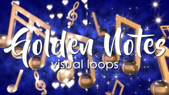 Golden Notes Visual Loops