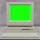 Old Computer Booting And Shutting Down With Glitch And Green Screen 4k - VideoHive Item for Sale