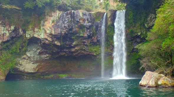 Cheonjiyeon Falls, Jeju Island, South Korea