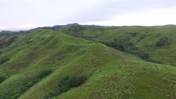 Aerial View of Grassland In The Philippines