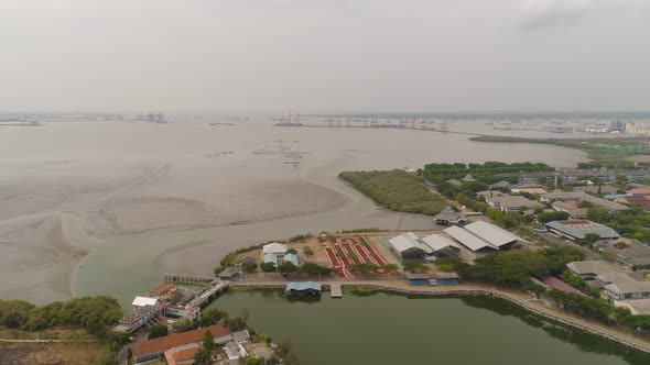 Cargo and Passenger Seaport in Surabaya Java Indonesia