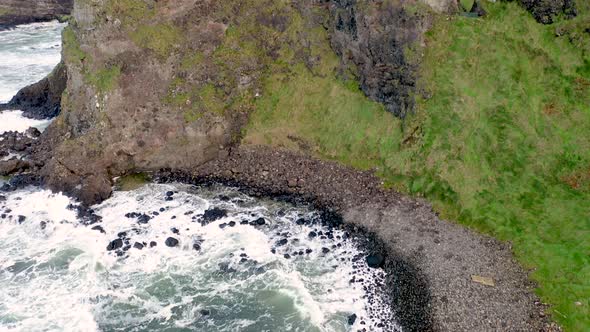 Aerial View of Dunluce Castle County Antrim Northern Ireland