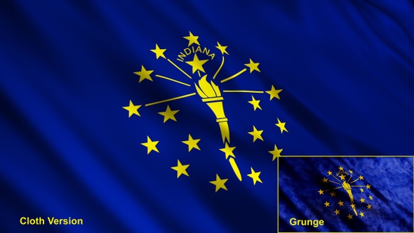 Indiana State Flags