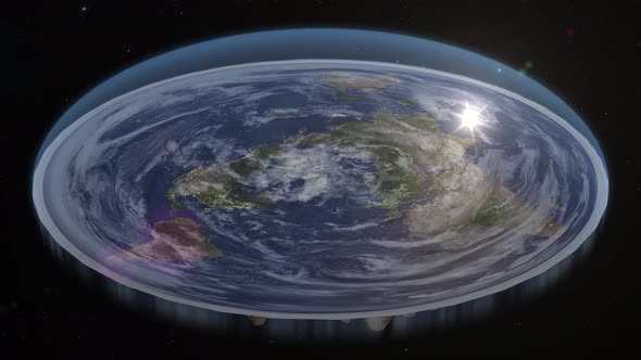 Flat Earth Diagram Animation