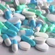 Colorful medical pills rotating closeup. 4K - VideoHive Item for Sale