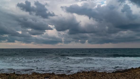 Storm Clouds Over Over the Sea