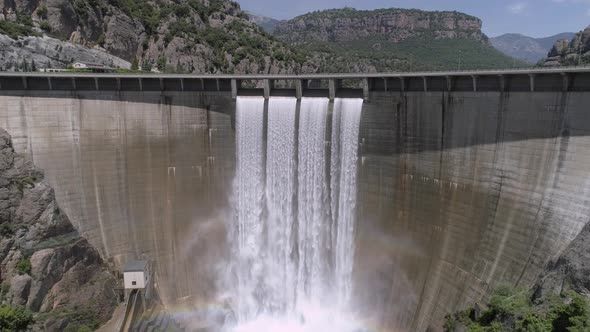 Dam at Llosa Del Cavall Reservoir Catalonia Spain