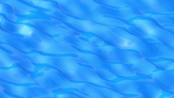 Flexible Glossy Blue Plastic Surface Waves