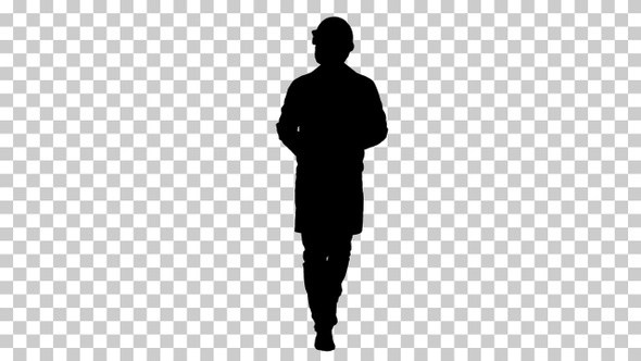 Silhouette man, Alpha Channel