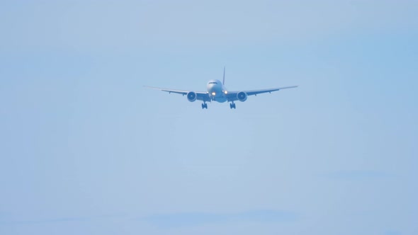 Airplane Descending for Landing