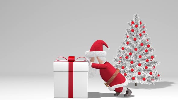 Merry Christmas and Happy New Year Santa Claus Push Gift alt