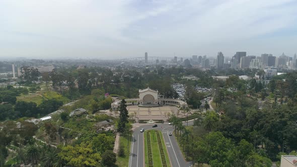 Aerial of the Spreckels Organ Pavilion