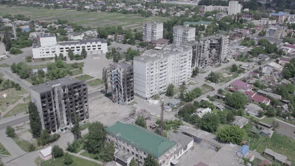War in Ukraine  Destroyed Building in Borodyanka