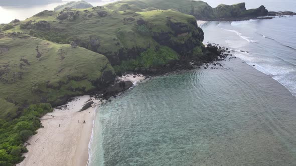 Waves on marese hill beach, Mandalika Lombok