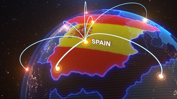 Spain Map Animation