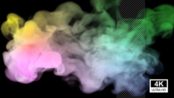 Realistic Colorful Smoke Revealing 4K