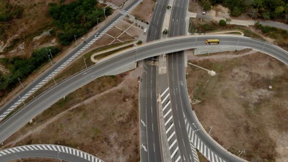 Highway in Barranquilla, Colombia. Puerto Colombia